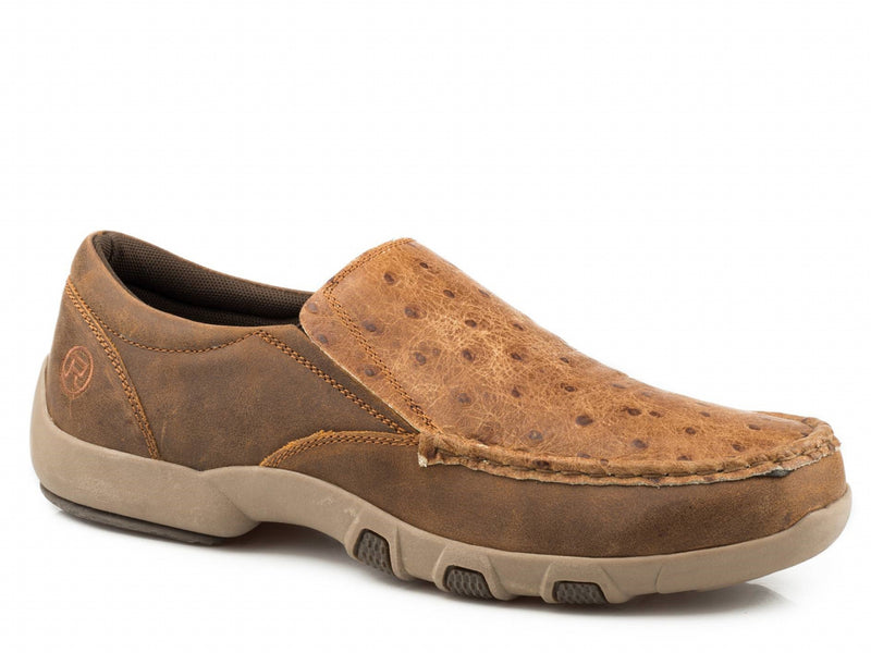 Roper Men's Owen Slip On Shoe - Vintage Tan