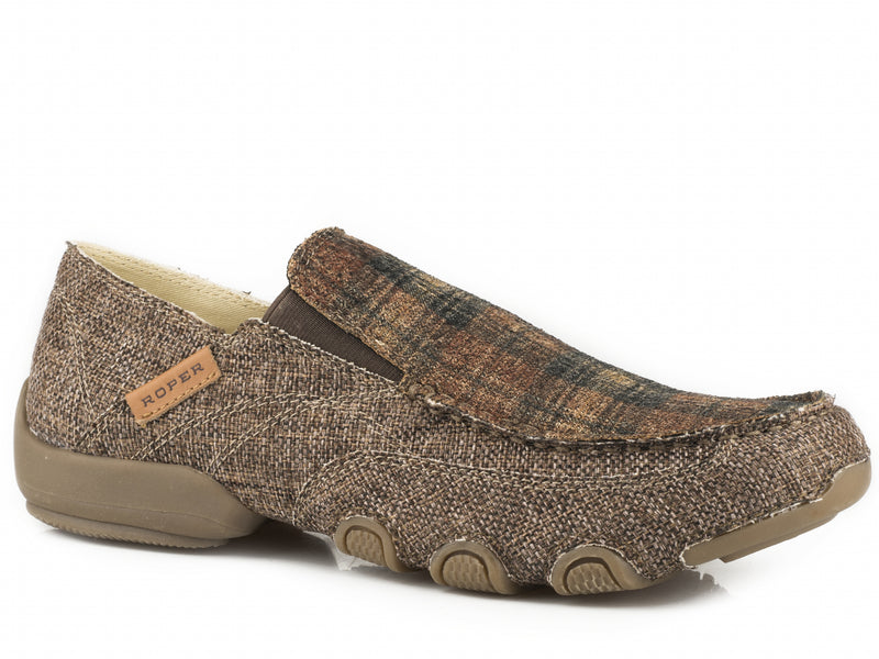 Roper Men's Dougie Shoe - Brown Tweed