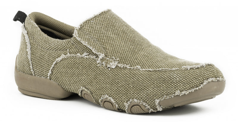 Roper Men's Canvas Driving Moc - Tan