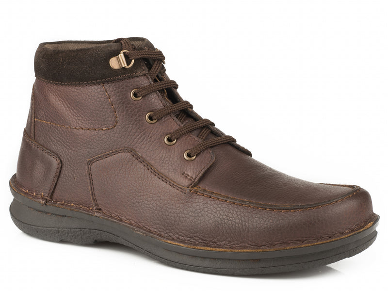 Roper Men's Trevor Chukka Shoe - Tumbled Bay Brown