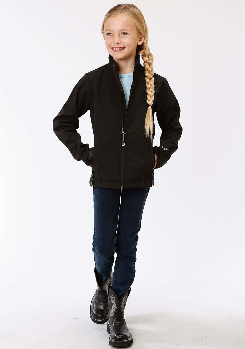 Roper Girls Technical Soft Shell Jacket - Black