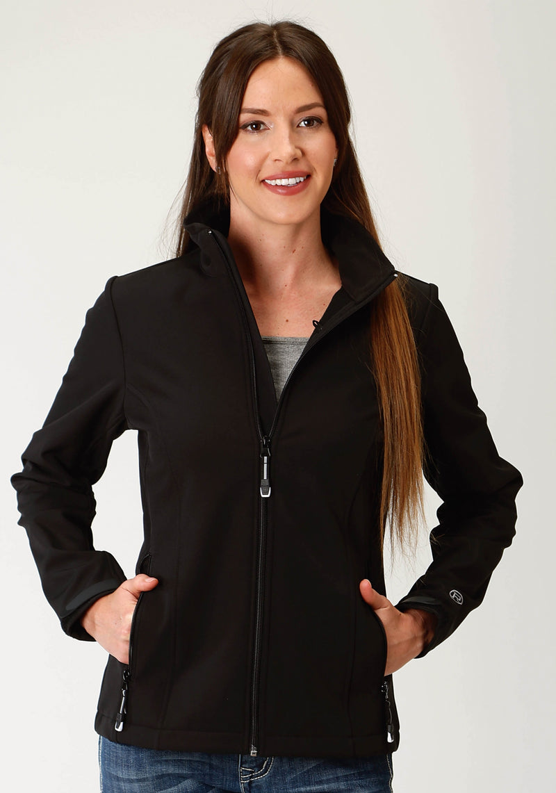 Roper Ladies Black Soft Shell Jacket