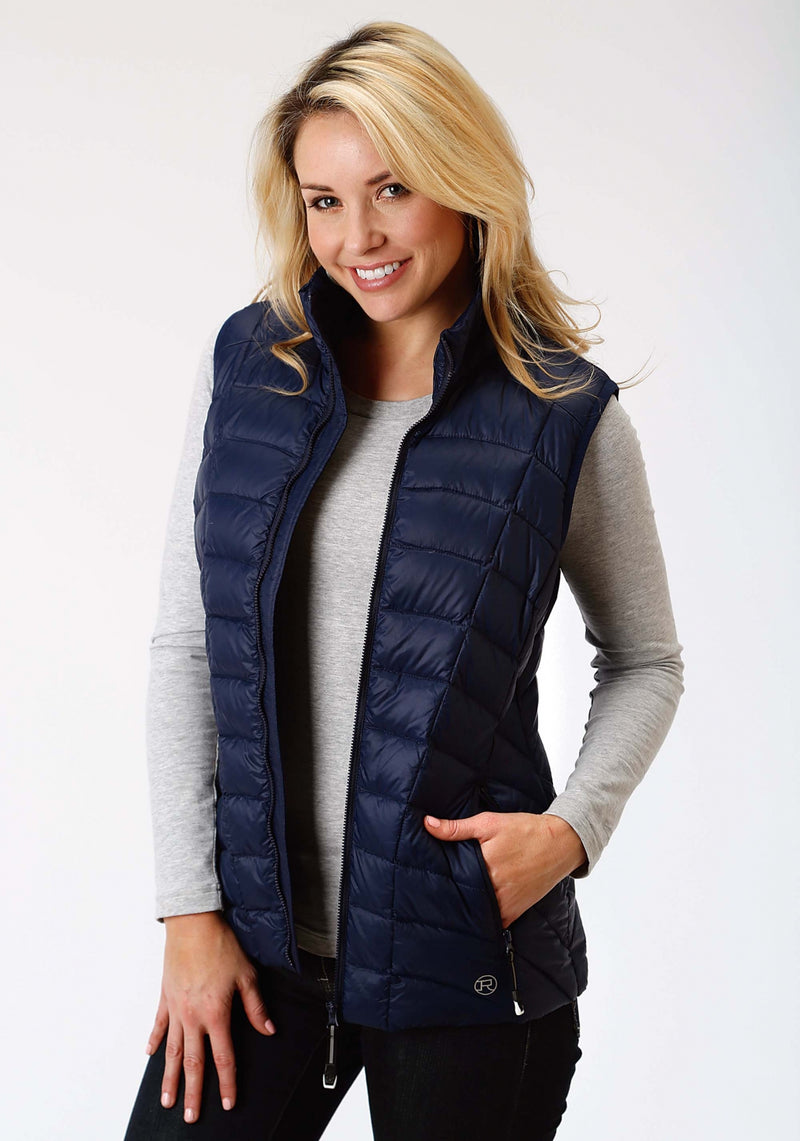 Roper Ladies Blue Rangegear Lightweight Down Vest