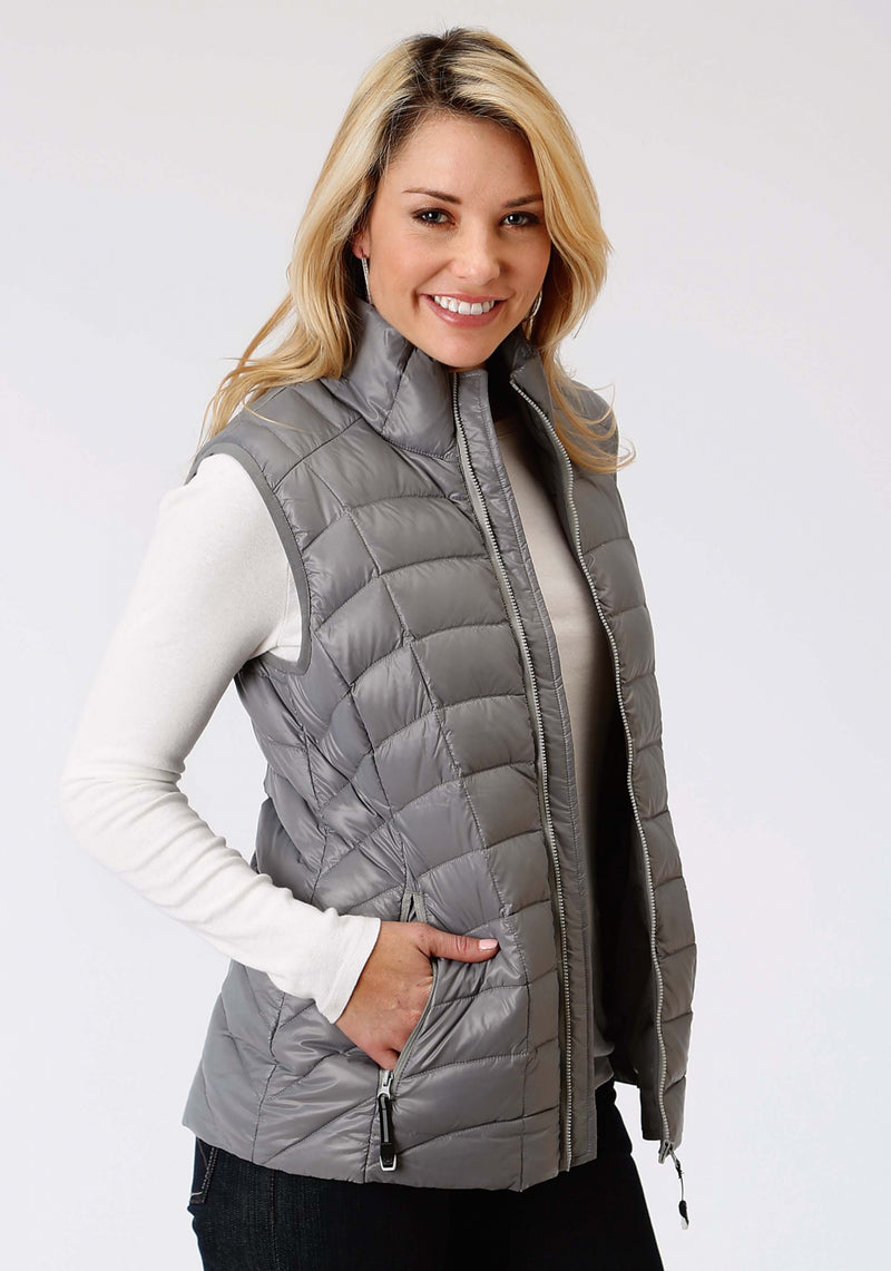 Roper Ladies Grey Rangegear Lightweight Down Vest