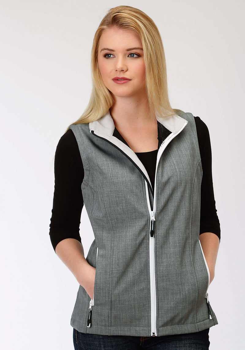 Roper Ladies Grey Soft Shell Vest