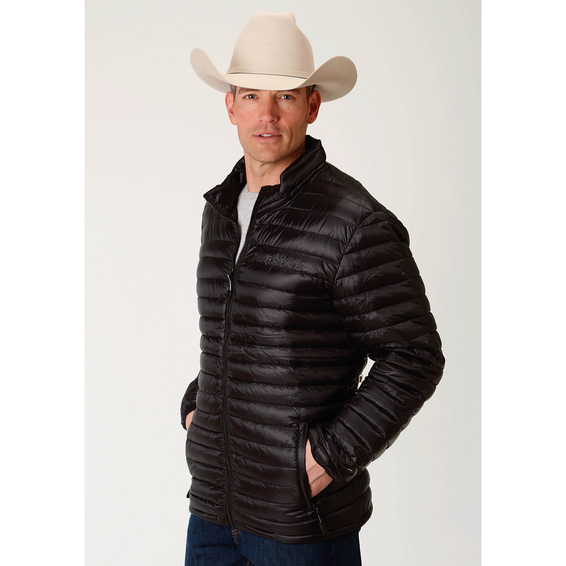 Roper Men's Ripstop Parachute Jacket - Black