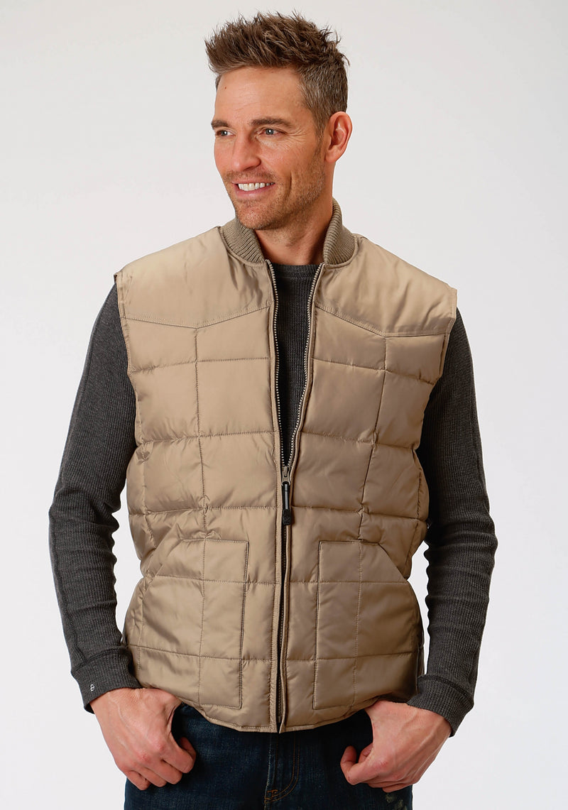 Roper Men's Rangegear Down Vest - Khaki