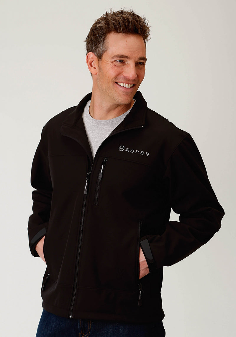 Roper Men's Bonded Softshell Jacket - Black