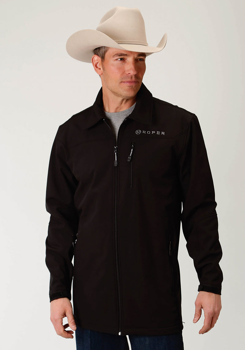 Roper Men's Bonded Softshell Barn Jacket - Black