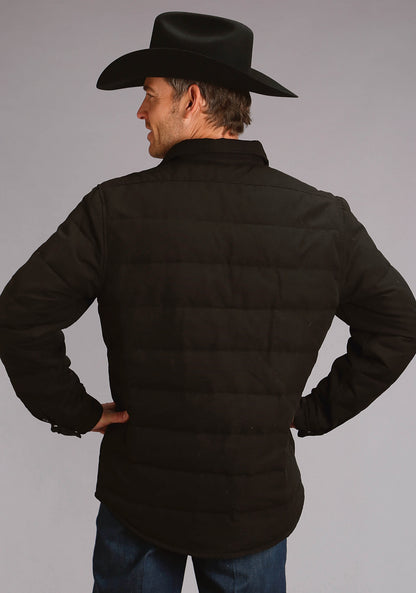 Stetson Men's Suede Leather Bomber Jacket - Brown
