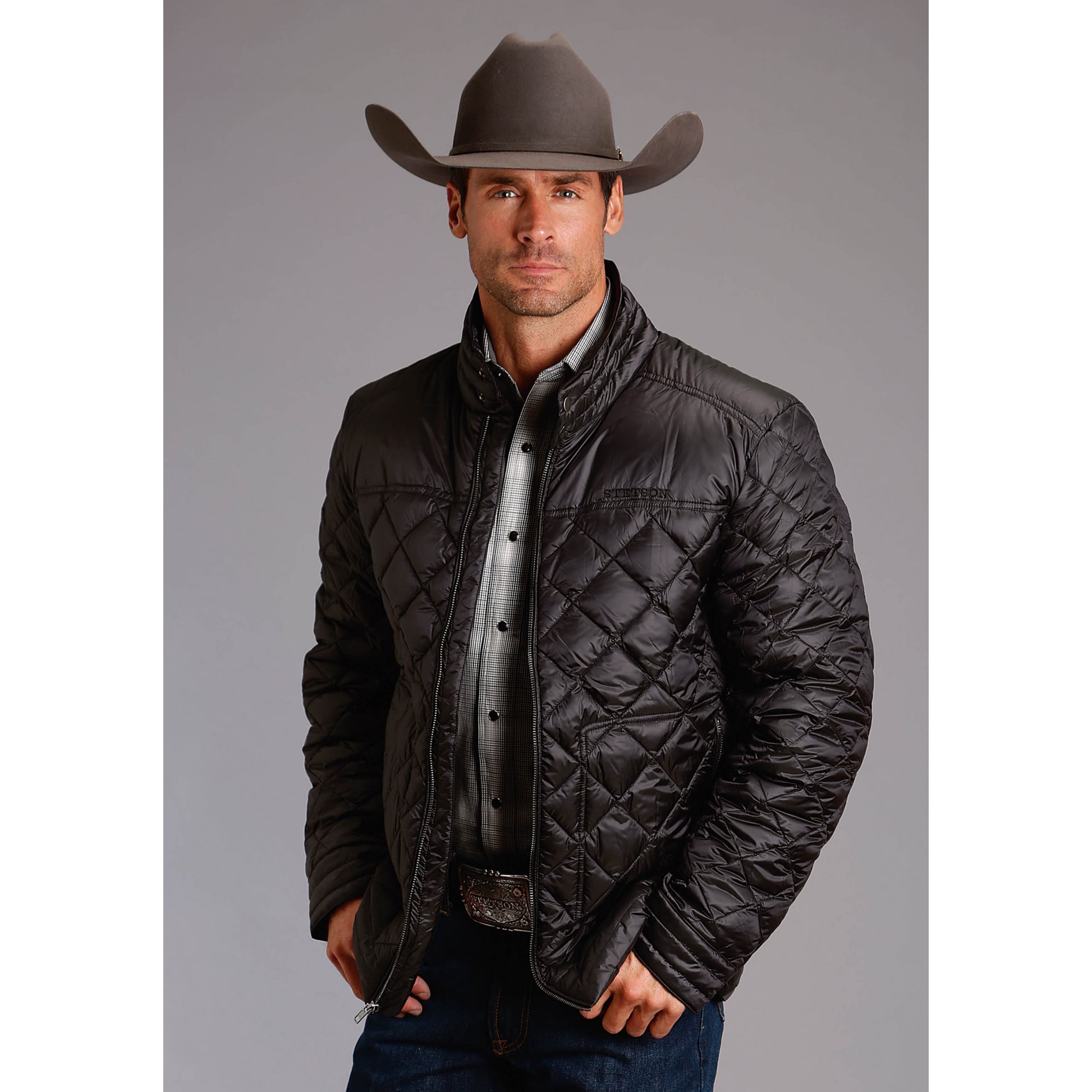 Stetson Men's Nylon Parachute Jacket - Black