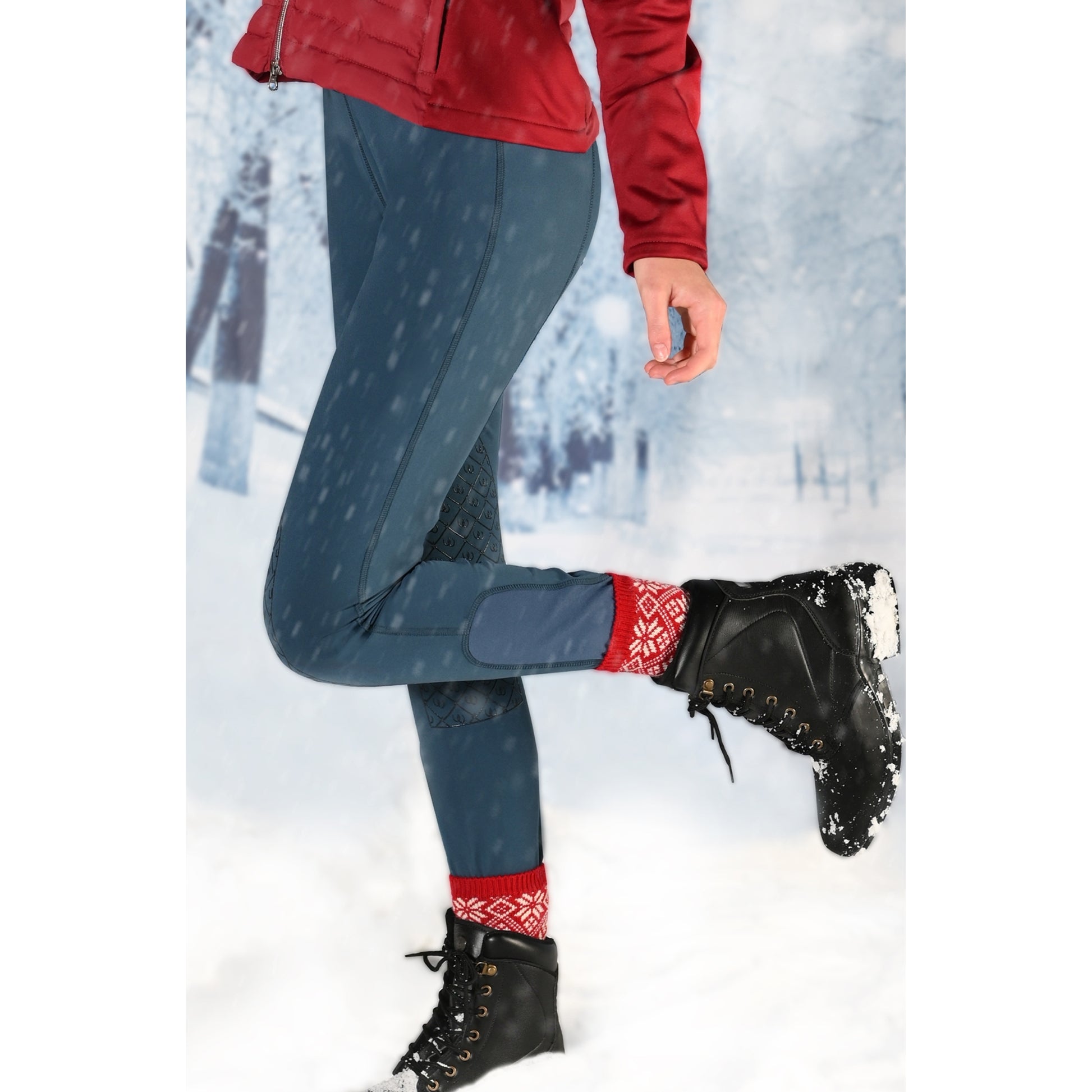 Ovation Kids Equinox 3-Season Knee Patch Pull-On Breeches