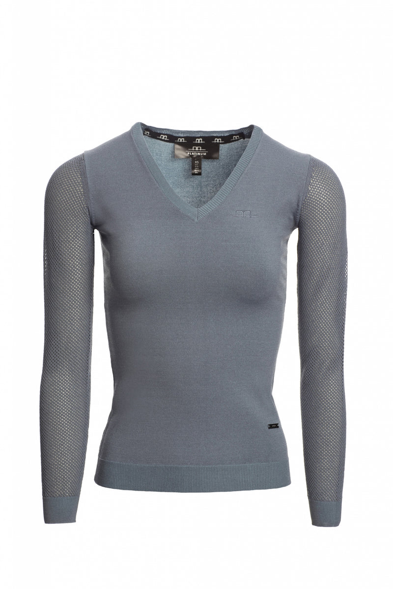 Alessandro Albanese Ladies Sweater with Perforated Sleeves