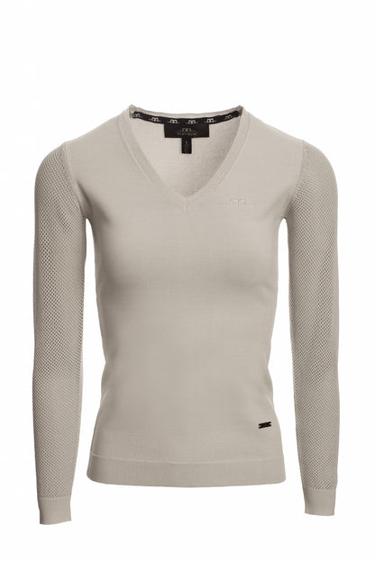 Alessandro Albanese Ladies Sweater with Perforated Sleeves