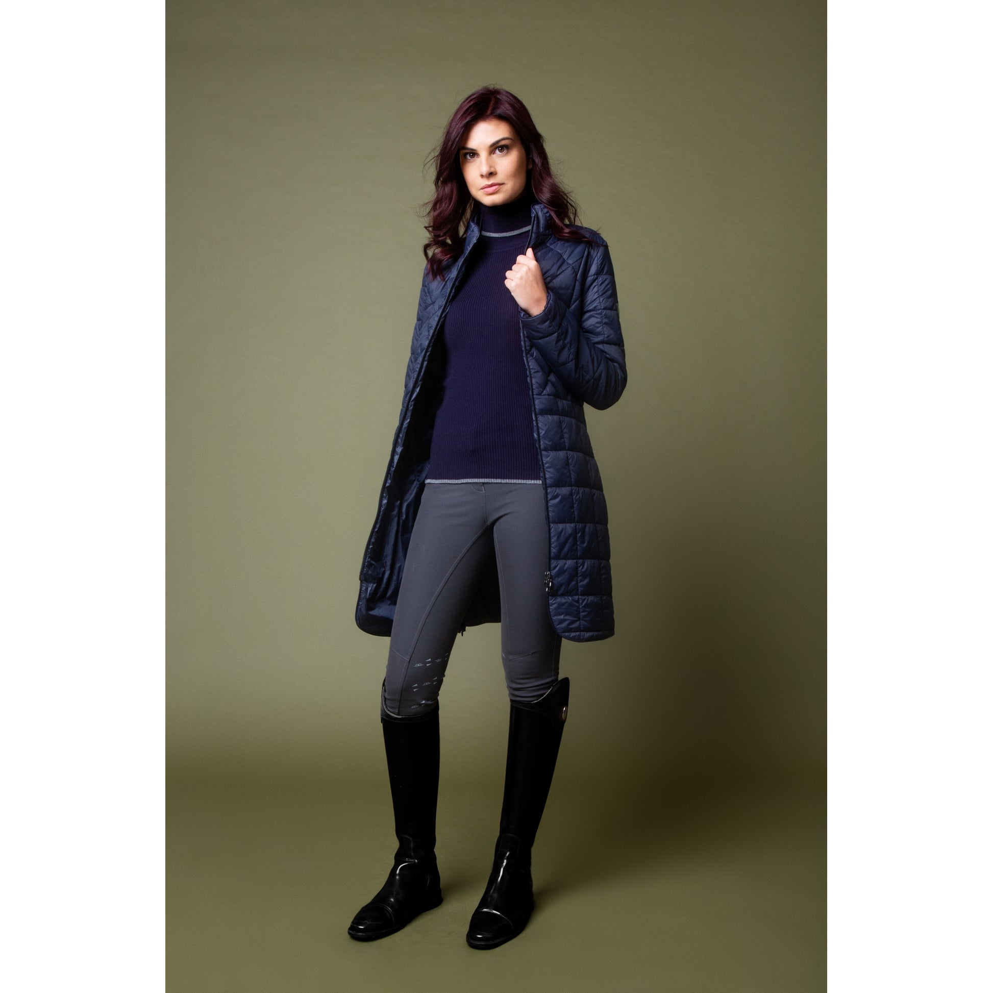 Alessandro Albanese Ladies Insula Quilted Long Coat