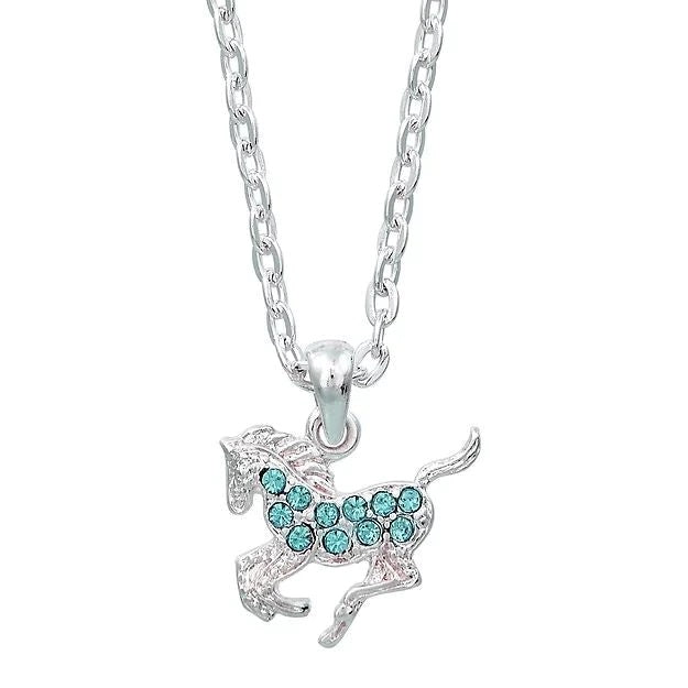 AWST Int'l Precious Pony Necklace with Horse Head Gift Box