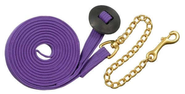 Tough-1 German Cord Cotton Lunge Line with Heavy Chain 6PK