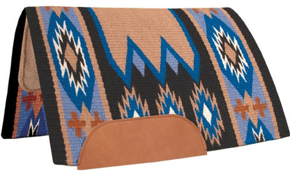 Mustang Laredo Wool Blanket with Tan Wool Bottom
