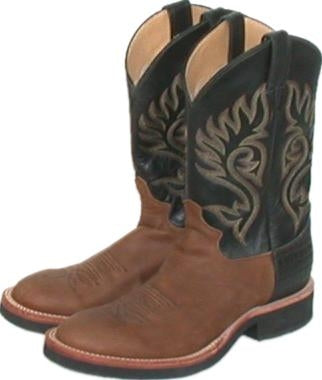 Justin Mens Westerner Round Toe Boots