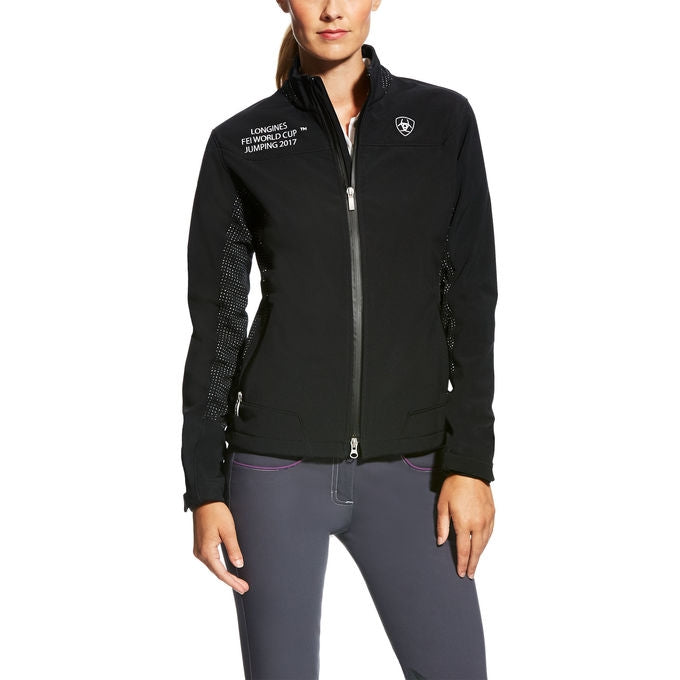 Ariat Ladies FEI WC Bodymap Sftshell Jacket - Black
