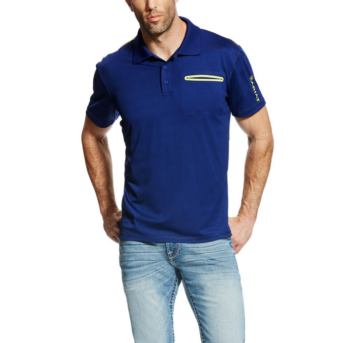 Ariat Men's Freeze Point Polo - Blue Depth
