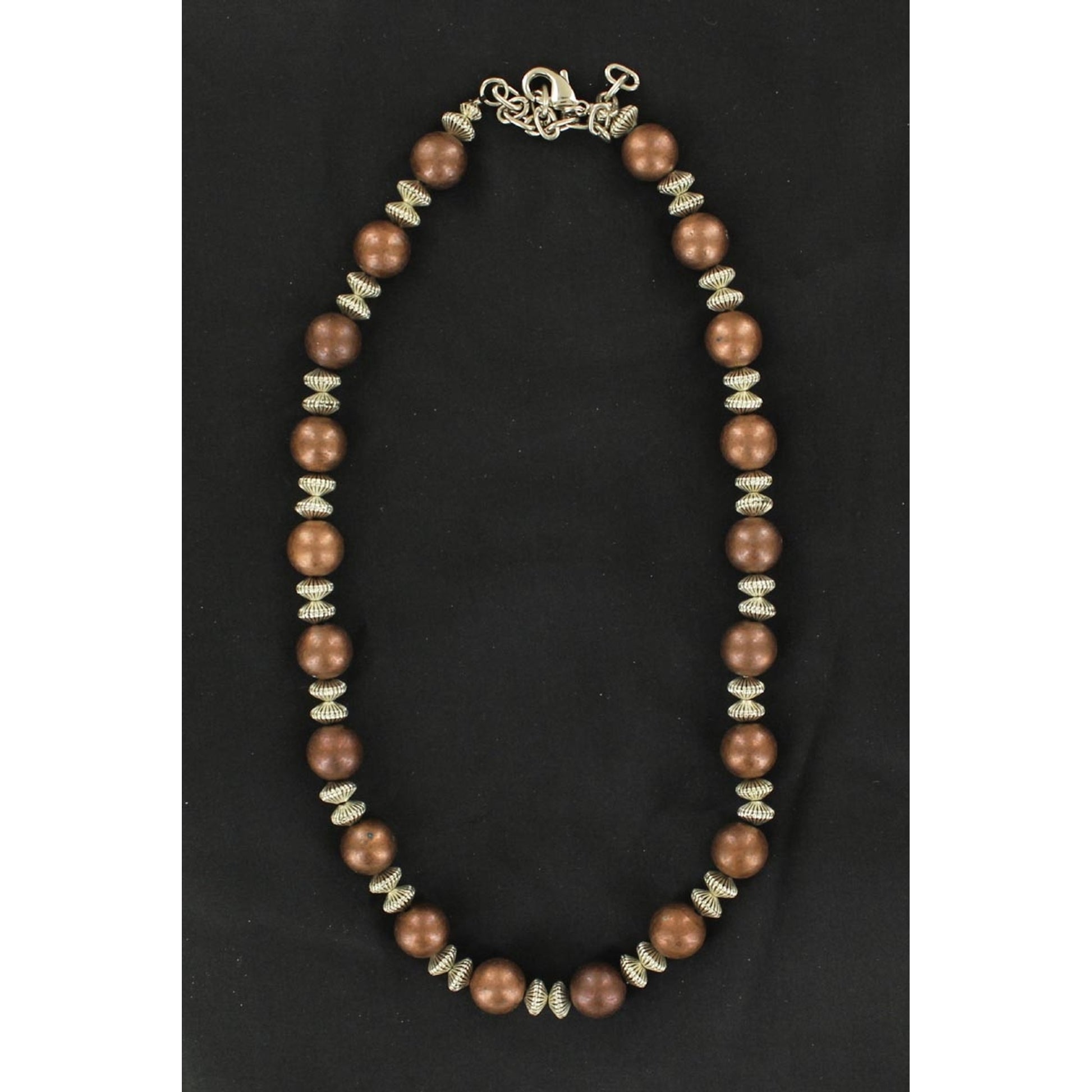 Copper Round Bead Necklace