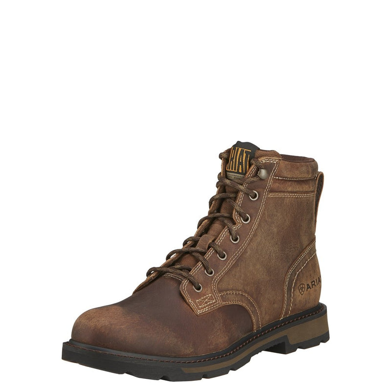 Ariat Mens Groundbreaker 6" Steel Toe Waterproof Work Boots