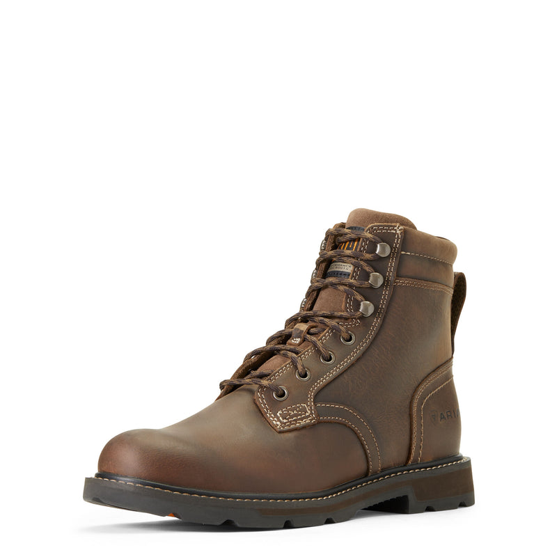 Ariat Mens Groundbreaker 6" Steel Toe Work Boots