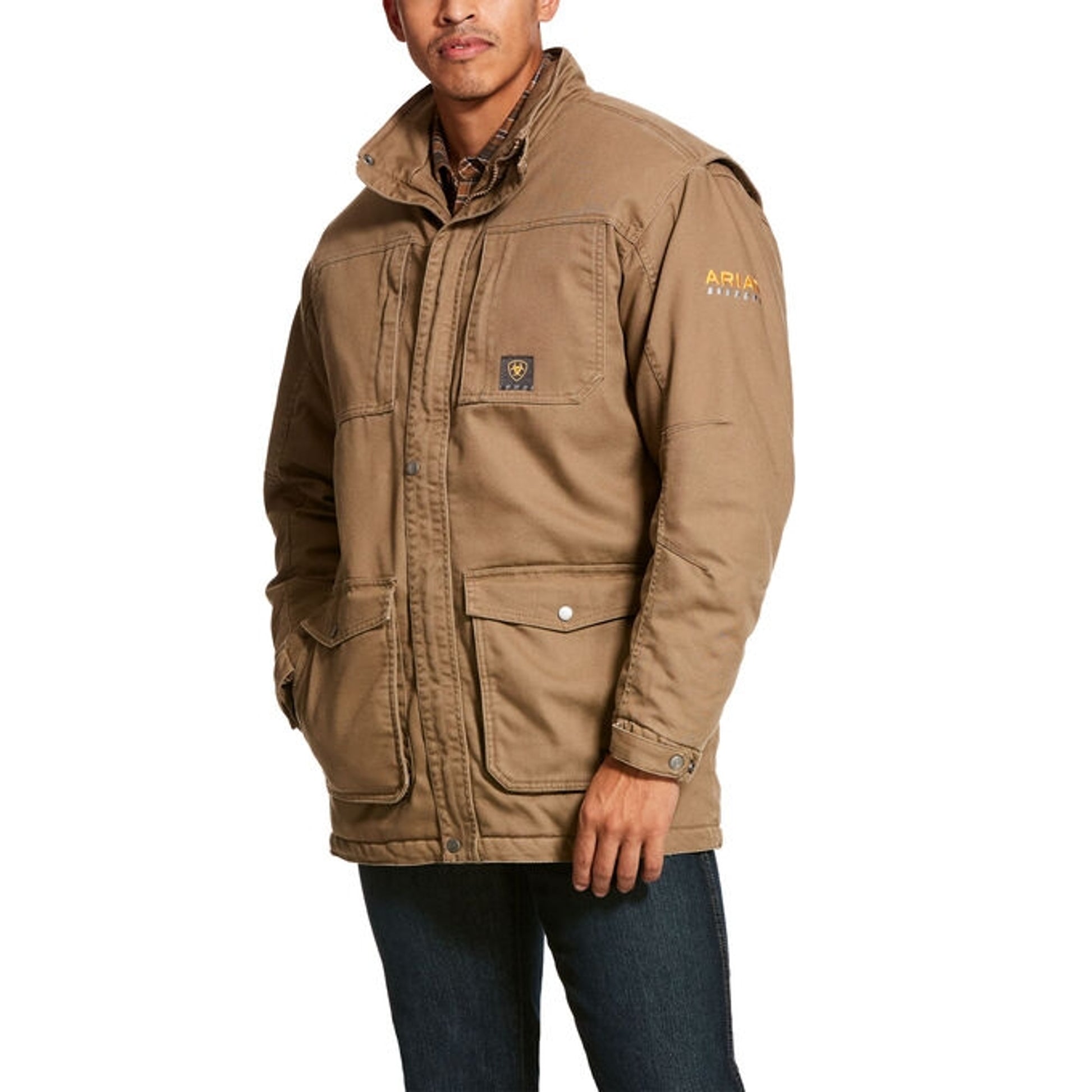Ariat Mens Rebar Washed DuraCanvas Insulated Coat