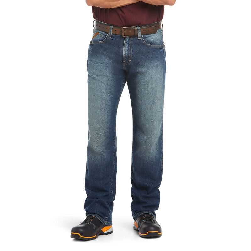 Ariat Mens Rebar M3 Loose DuraStretch Basic Stackable Straight Leg Jeans