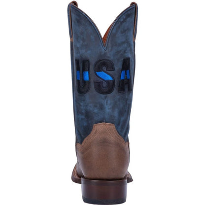Dan Post Mens 11" Thin Blue Line Square Boots
