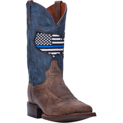 Dan Post Mens 11" Thin Blue Line Square Boots