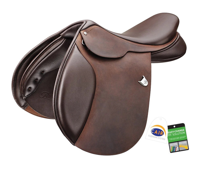 DEMO - Bates Caprilli Close Contact Heritage Leather Saddle with Forward Flap