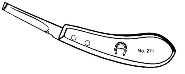 Tough1 Left Handed Narrow Hoof Knife