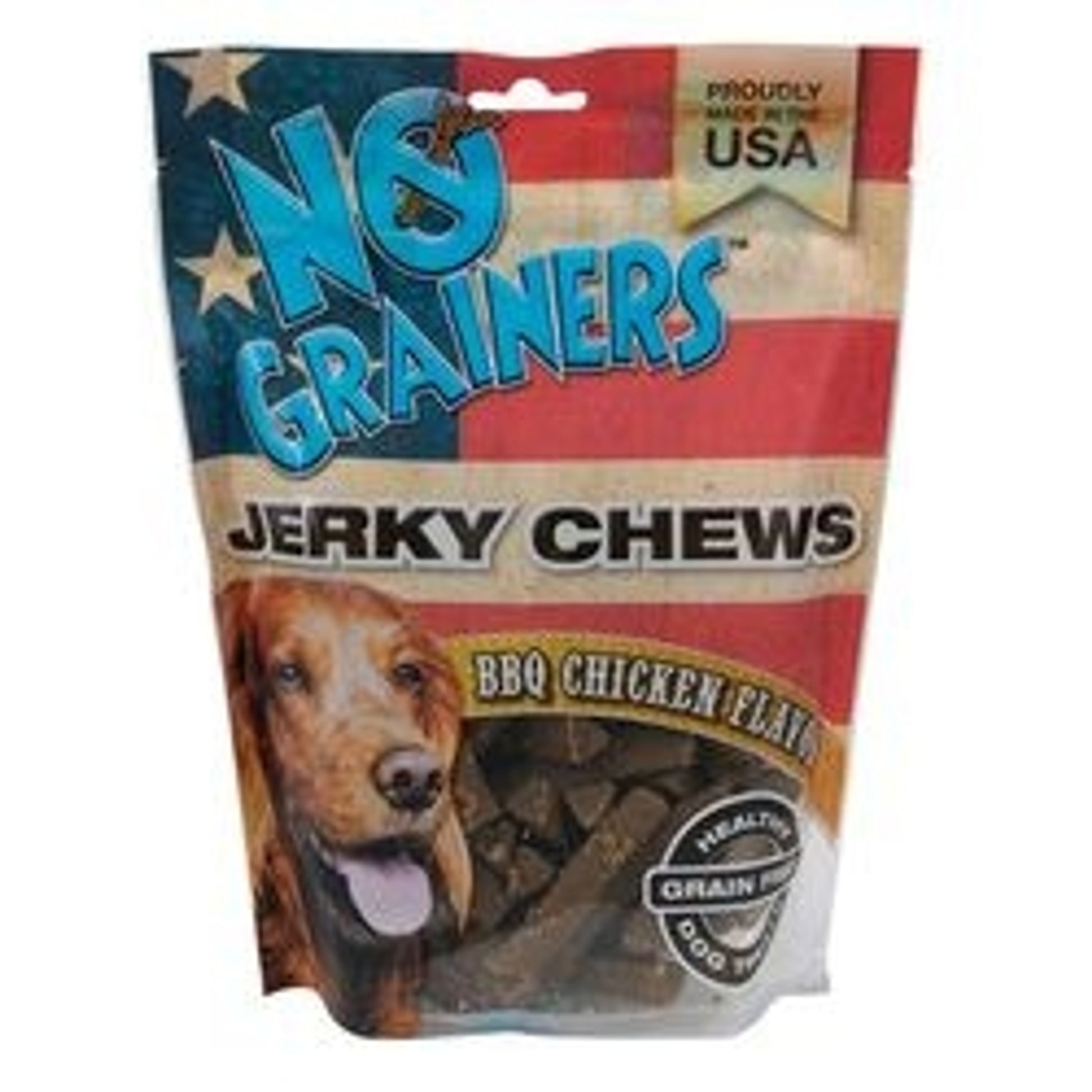 YumZies No Grainers Grain Free Jerky Chews Free Dog Treats - BBQ Chicken