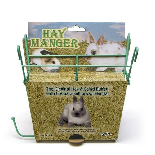 Hay Manger With Salt Hanger Feeder For Small Animals