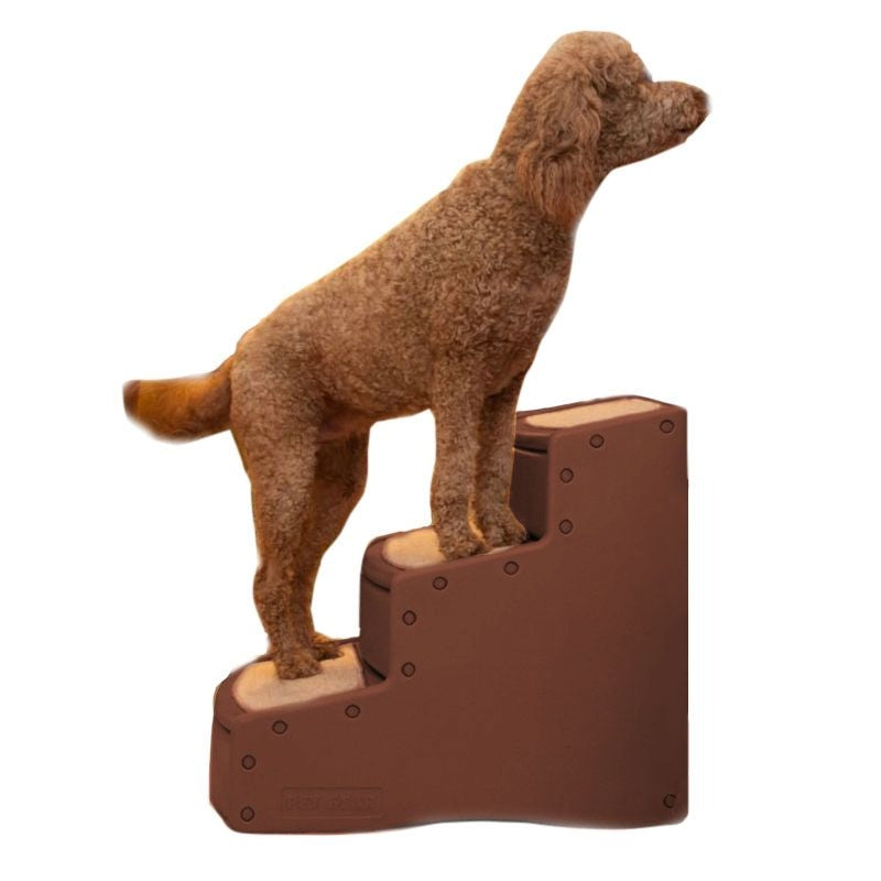 Pet Gear Easy Steps lll Extra-Wide Pet Steps Brown