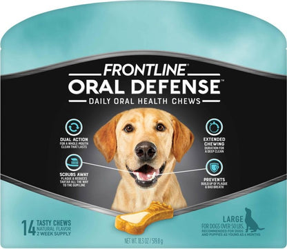 Frontline Oral Defense Daily Oral Health Chews - Frontline Dental Chews Xs