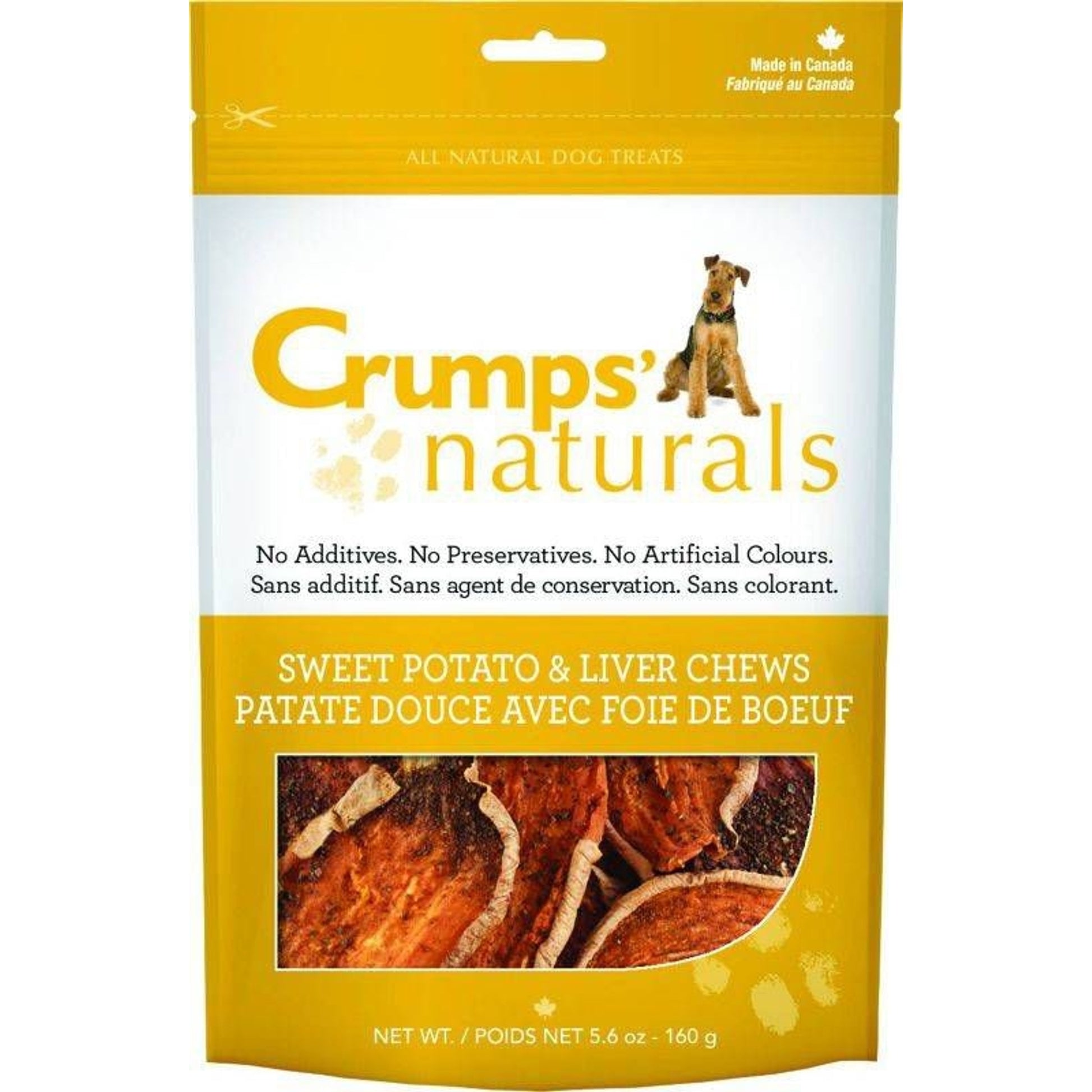 Crumps Naturals Sweet Potato & Liver Chews