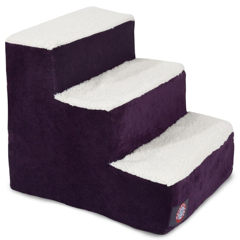 Majestic Pet Villa Aubergine Pet Stairs 3 Step