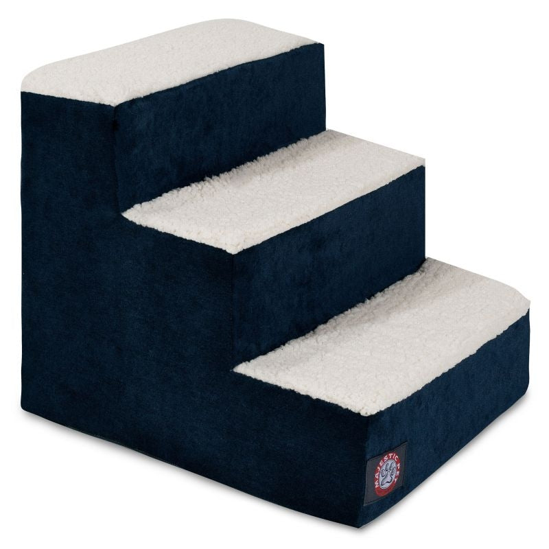 Majestic Pet Villa Navy Pet Stairs 3 Step