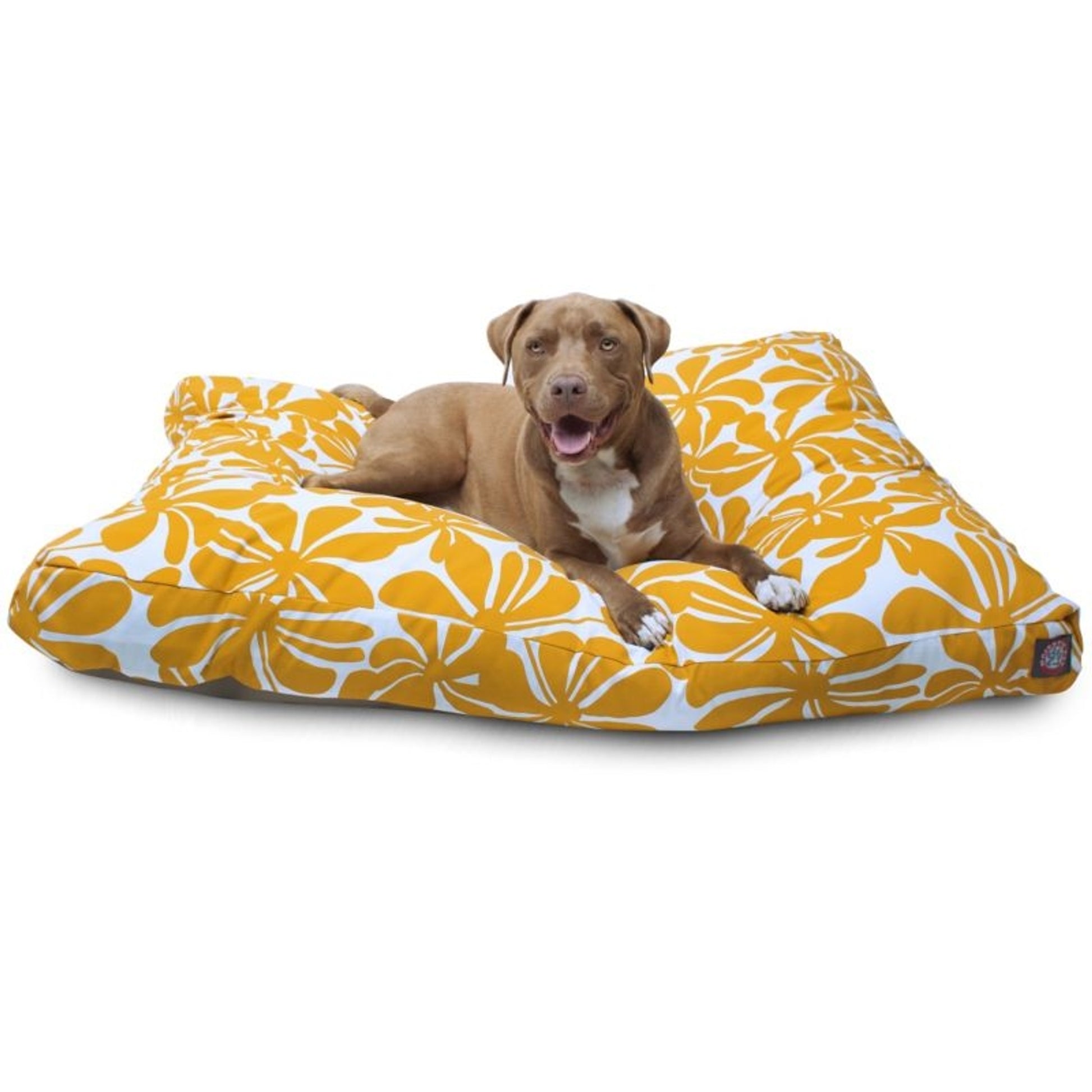 Outdoor Yellow Plantation Rectangle Pet Bed