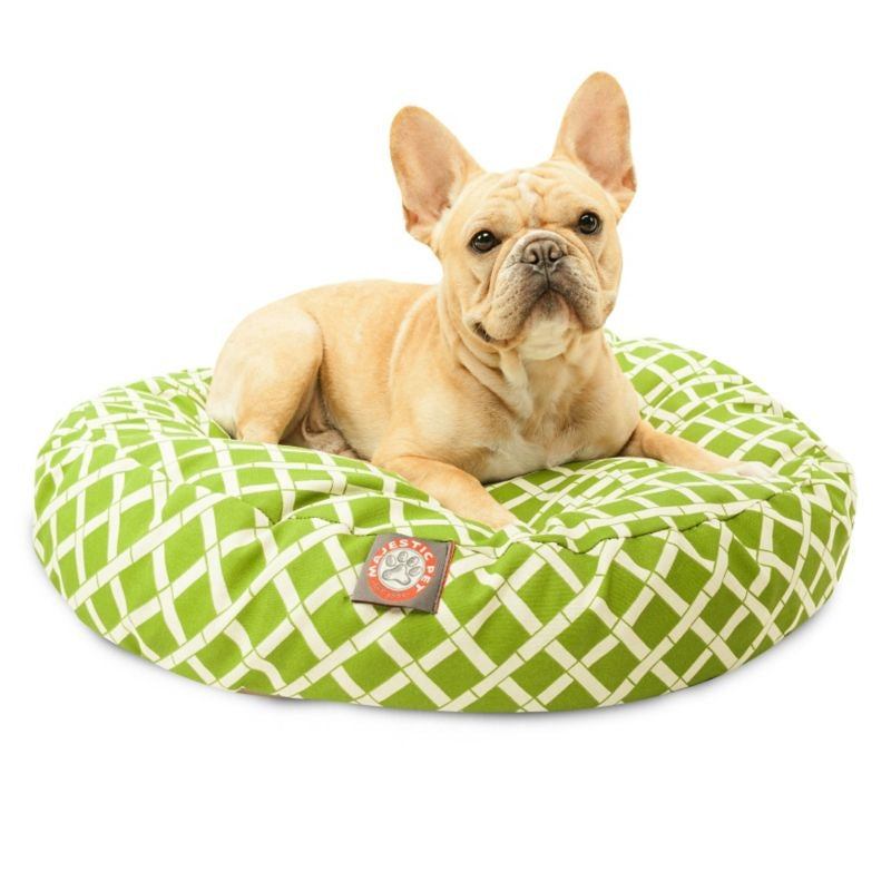 Majestic Pet Outdoor Sage Bamboo Round Pet Bed LG