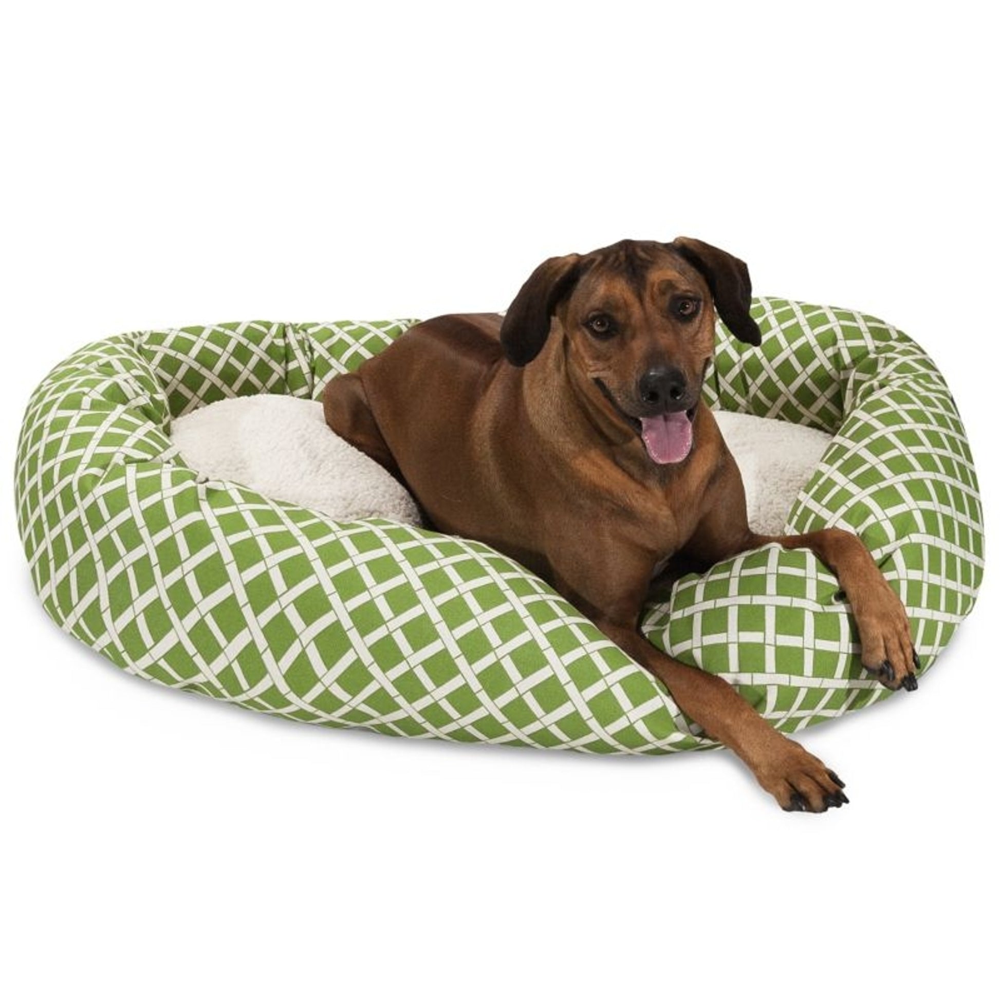 Majestic Pet Sage Bamboo Sherpa Bagel Bed
