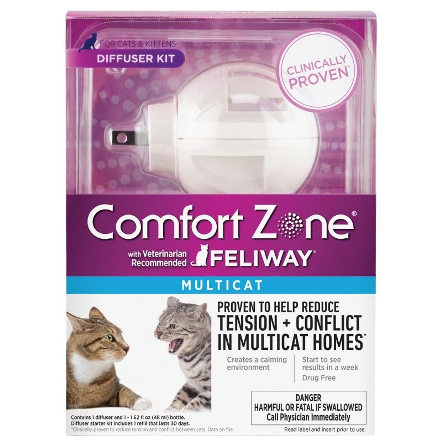 Comfort Zone Feliway Multi Cat Diffuser