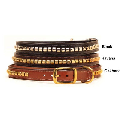 Tory Leather Leather Clinchers Dog Collar