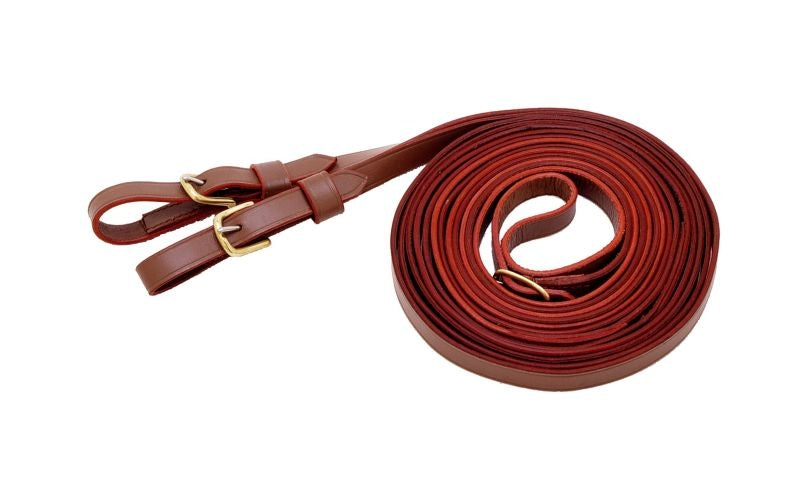 Tough1 Leather Harness Driving Reins