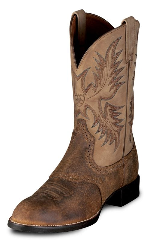 Ariat Mans Heritage Stockman - Tumbled Brown Beige