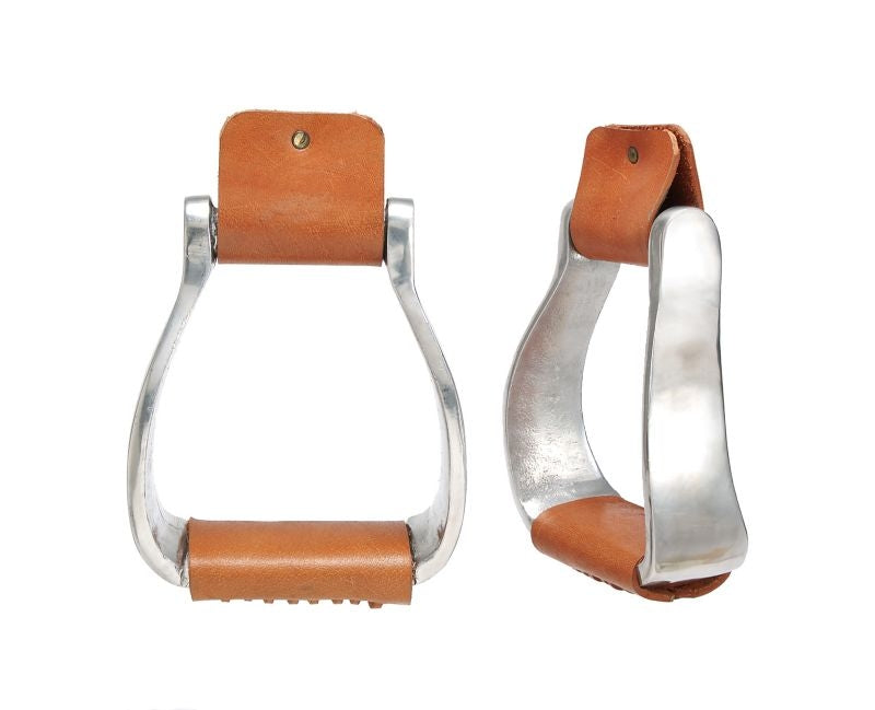Kelly Silver Star Curved Aluminum Stirrup Irons