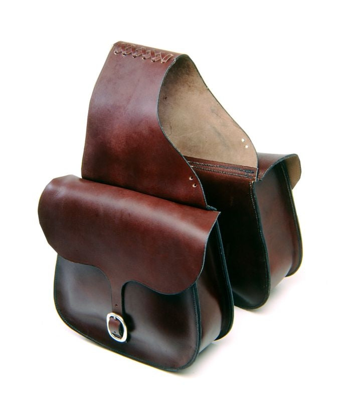 Tough1 Leather Saddle Bag